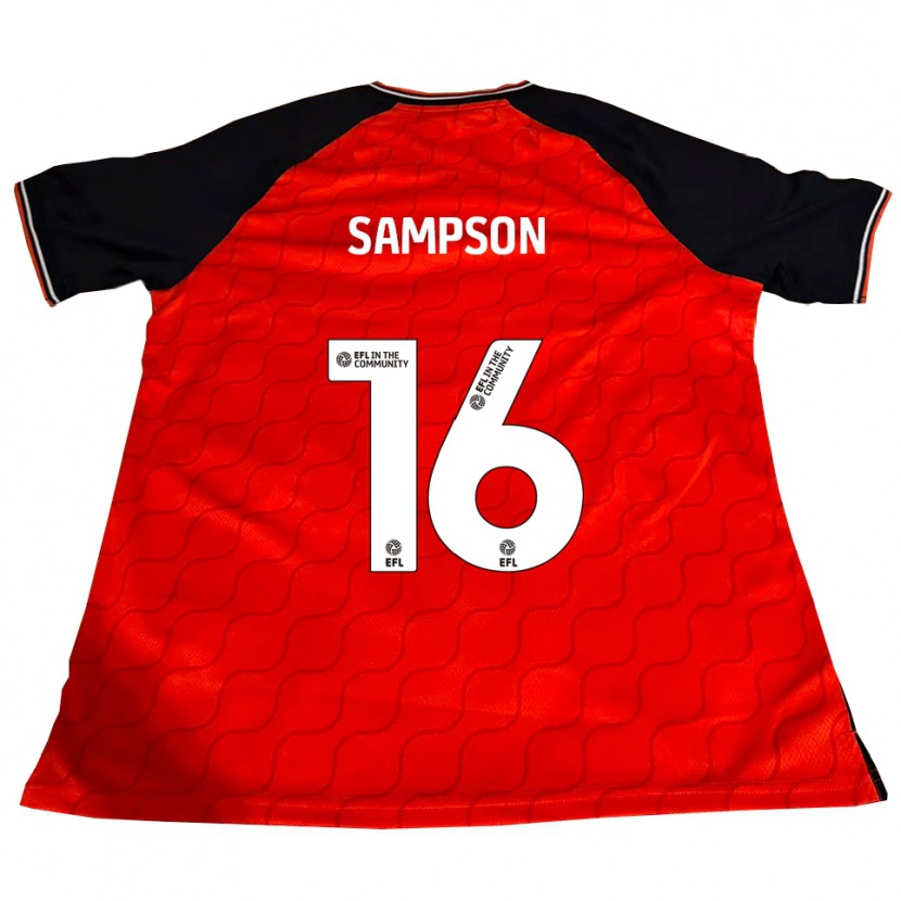 Danxen Homem Camisola Enoch Sampson #16 Laranja Preto Branco Principal 2025/26 Camisa