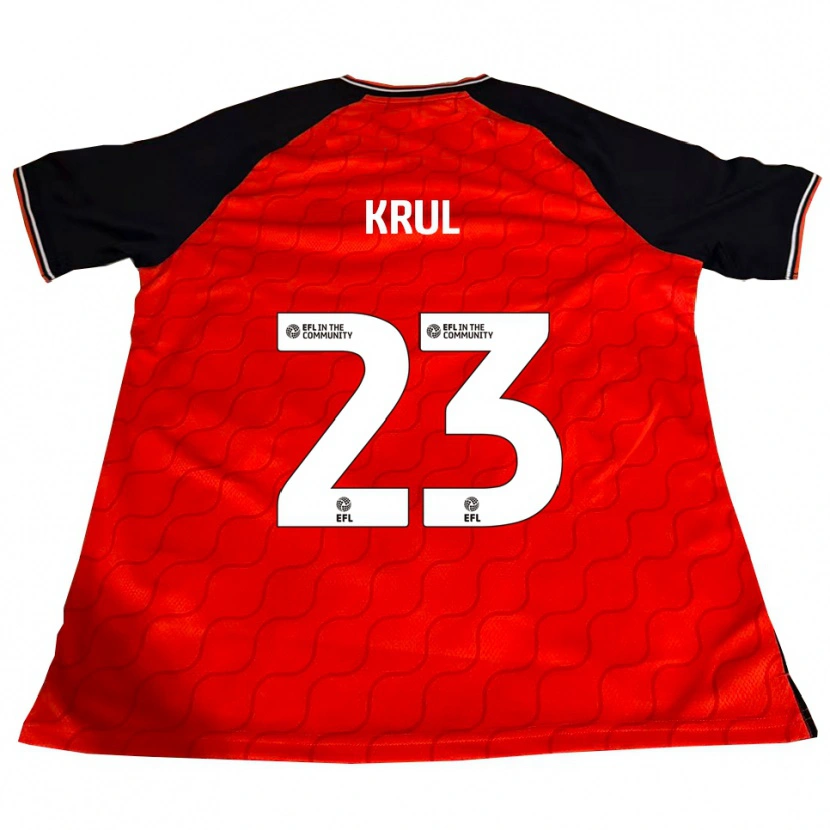 Danxen Homem Camisola Tim Krul #23 Laranja Preto Branco Principal 2025/26 Camisa
