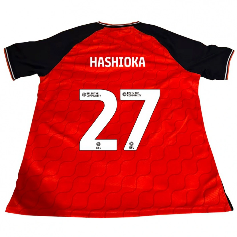 Danxen Homem Camisola Daiki Hashioka #27 Laranja Preto Branco Principal 2025/26 Camisa