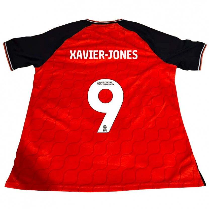 Danxen Homem Camisola Tate Xavier-Jones #9 Laranja Preto Branco Principal 2025/26 Camisa