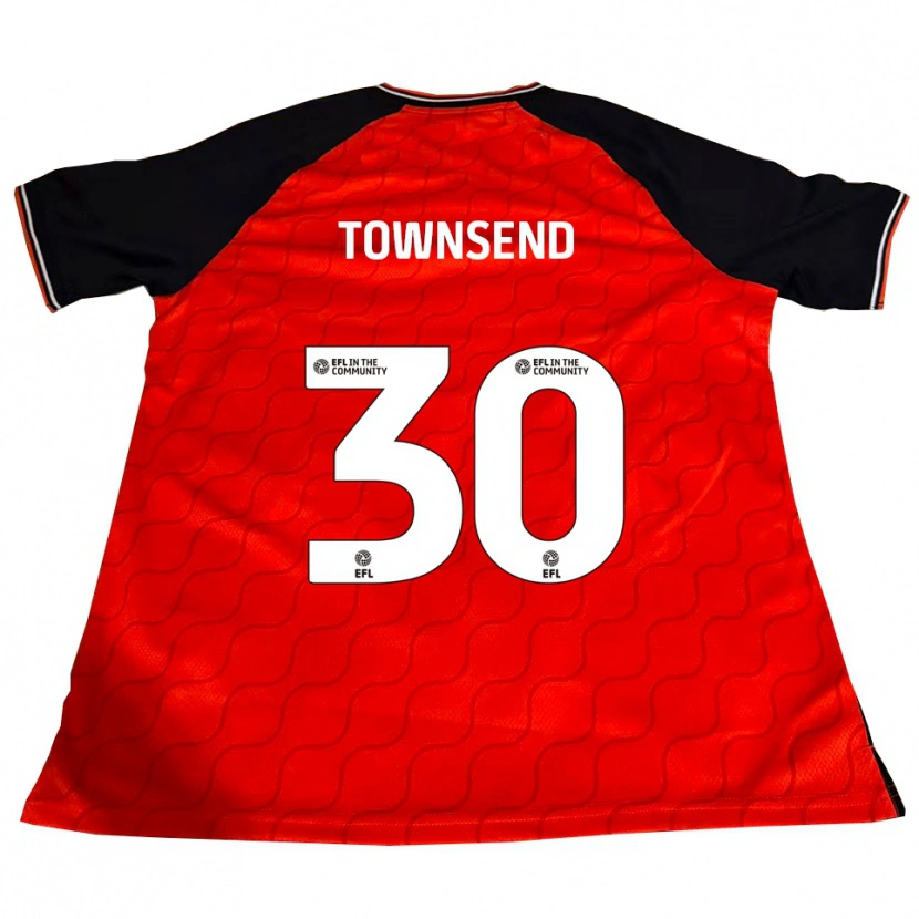 Danxen Homem Camisola Andros Townsend #30 Laranja Preto Branco Principal 2025/26 Camisa