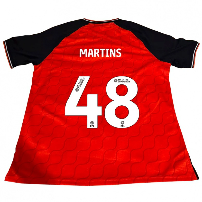 Danxen Homem Camisola Dominic Dos Santos Martins #48 Laranja Preto Branco Principal 2025/26 Camisa