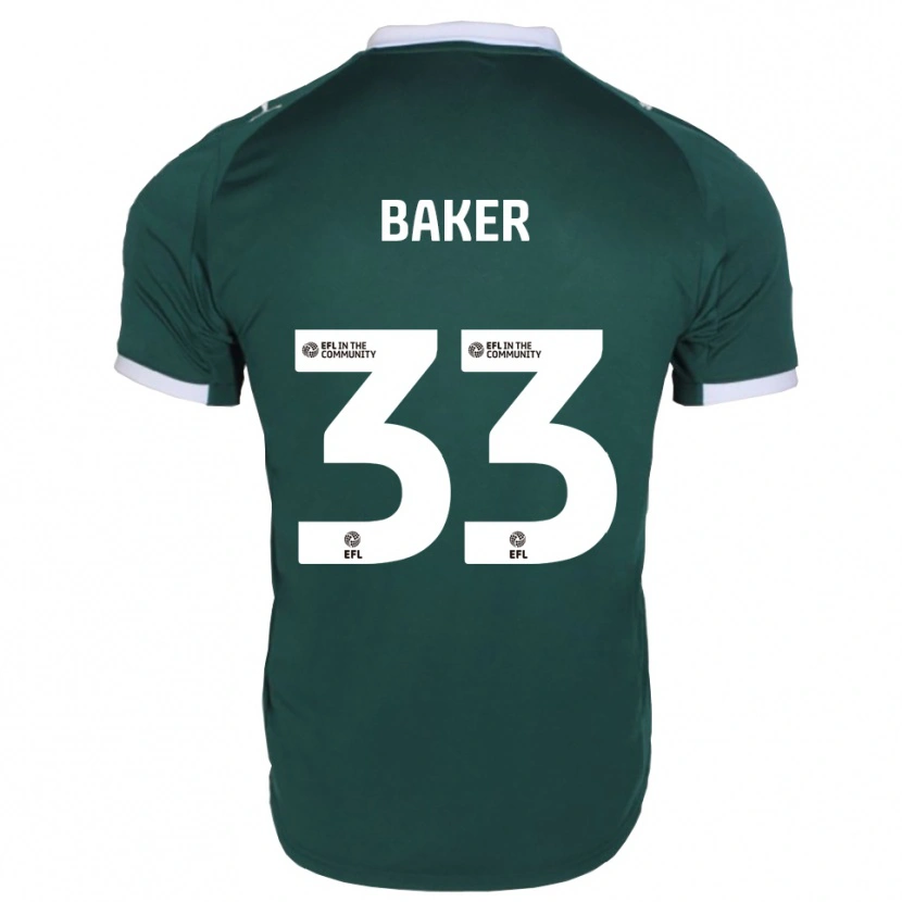 Danxen Homem Camisola Zak Baker #33 Verde Branco Principal 2025/26 Camisa
