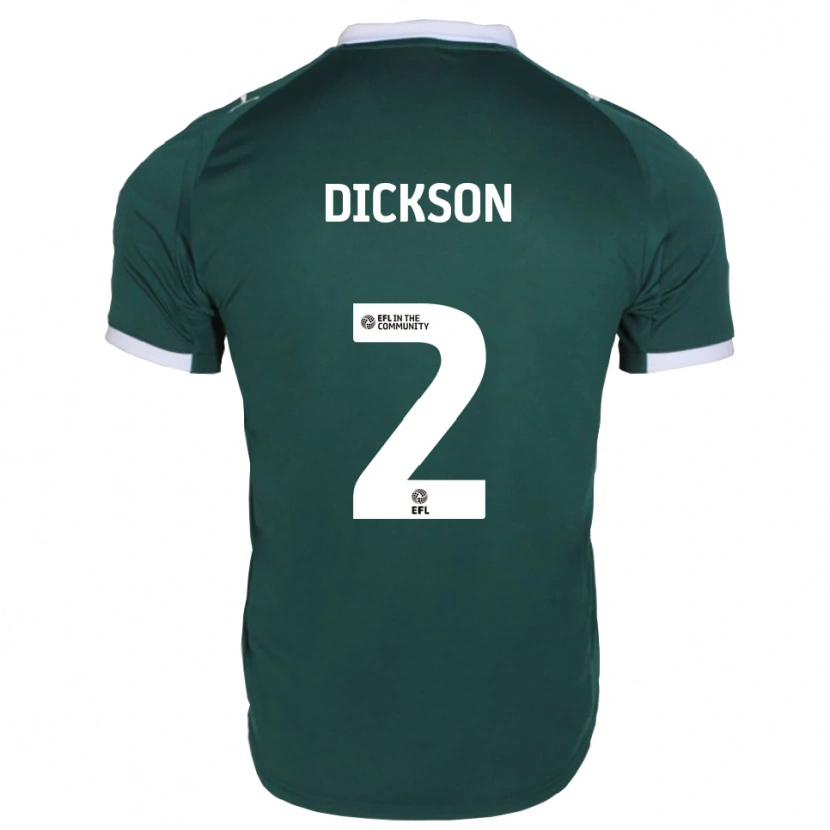 Danxen Homem Camisola Kathryn Dickson #2 Verde Branco Principal 2025/26 Camisa