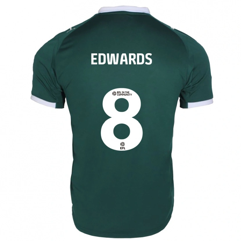 Danxen Homem Camisola Joe Edwards #8 Verde Branco Principal 2025/26 Camisa