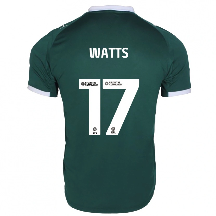 Danxen Homem Camisola Caleb Watts #17 Verde Branco Principal 2025/26 Camisa