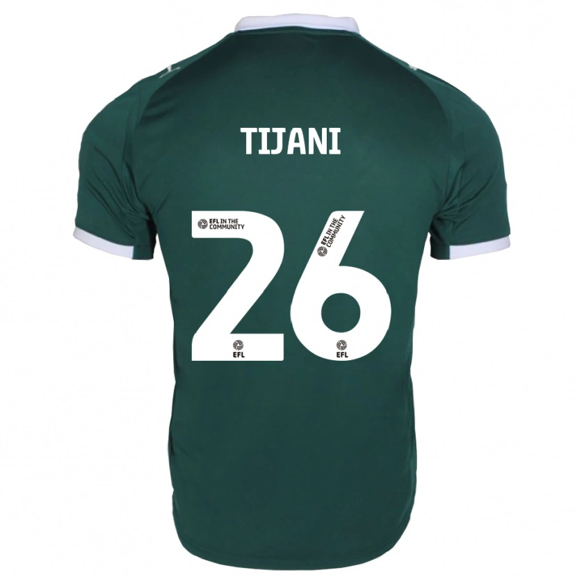 Danxen Homem Camisola Muhamed Tijani #26 Verde Branco Principal 2025/26 Camisa