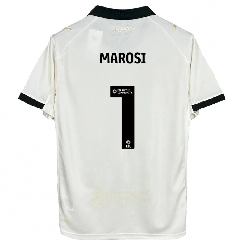 Danxen Homem Camisola Marko Marosi #1 Branco Sujo Preto Principal 2025/26 Camisa