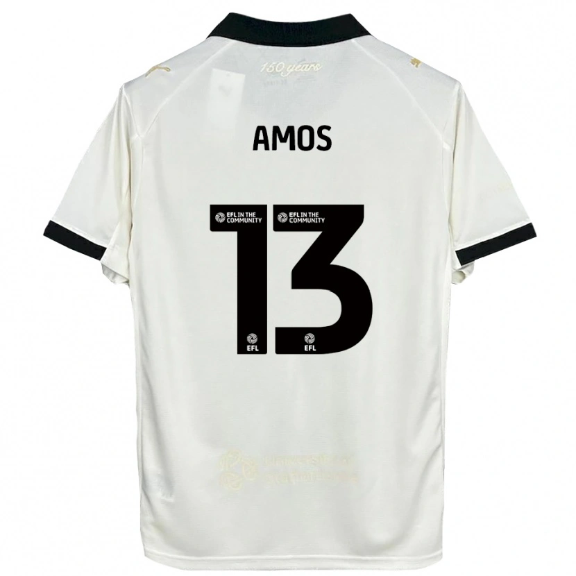 Danxen Homem Camisola Ben Amos #13 Branco Sujo Preto Principal 2025/26 Camisa