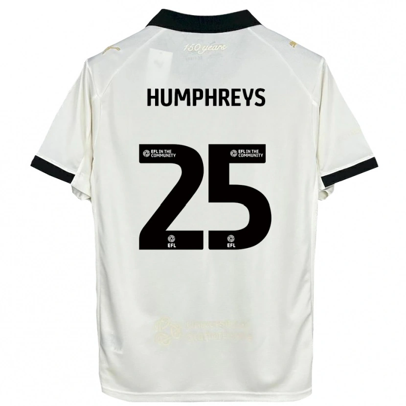 Danxen Homem Camisola Cameron Humphreys #25 Branco Sujo Preto Principal 2025/26 Camisa