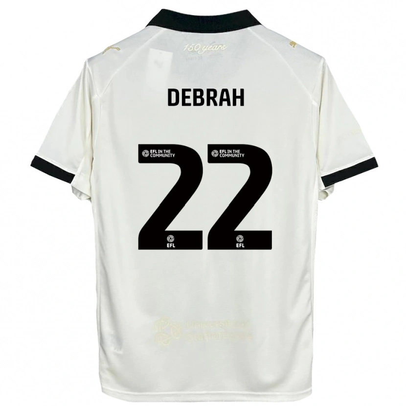 Danxen Homem Camisola Jesse Debrah #22 Branco Sujo Preto Principal 2025/26 Camisa