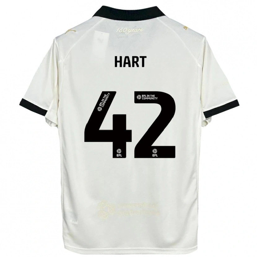 Danxen Homem Camisola Sam Hart #42 Branco Sujo Preto Principal 2025/26 Camisa