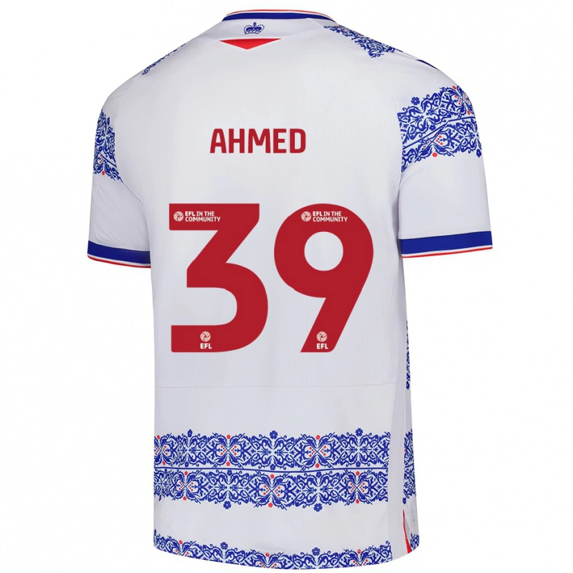 Danxen Homem Camisola Ashqar Ahmed #39 Branco Azul Principal 2025/26 Camisa
