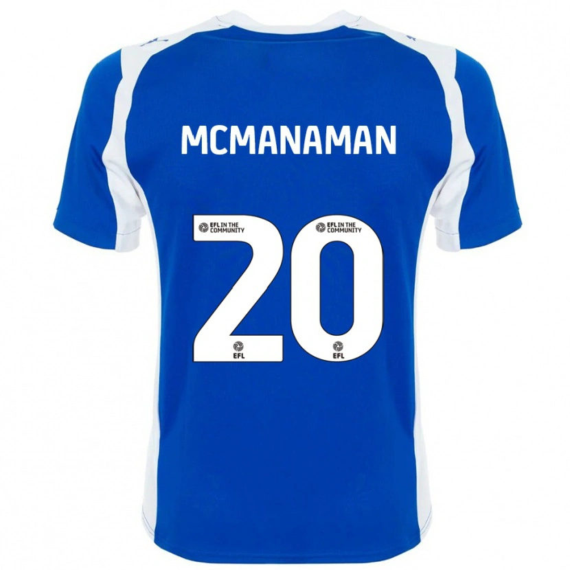 Danxen Homem Camisola Callum Mcmanaman #20 Azul Branco Principal 2025/26 Camisa