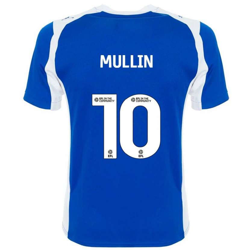 Danxen Homem Camisola Paul Mullin #10 Azul Branco Principal 2025/26 Camisa