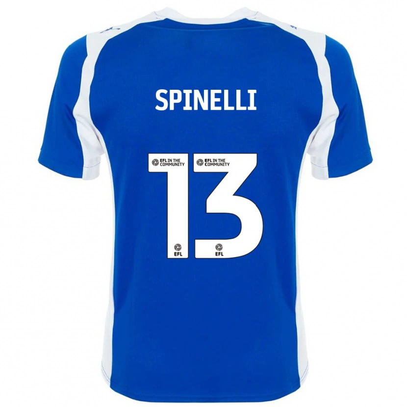 Danxen Homem Camisola Matteo Spinelli #13 Azul Branco Principal 2025/26 Camisa