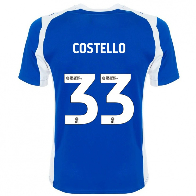 Danxen Homem Camisola Tom Costello #33 Azul Branco Principal 2025/26 Camisa