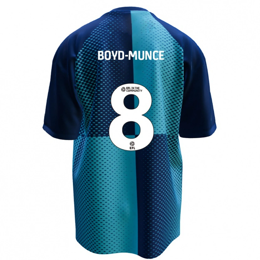 Danxen Homem Camisola Caolan Boyd-Munce #8 Azul Azul Celeste Principal 2025/26 Camisa