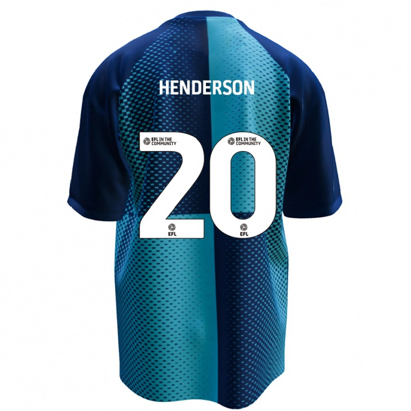 Danxen Homem Camisola Ewan Henderson #20 Azul Azul Celeste Principal 2025/26 Camisa