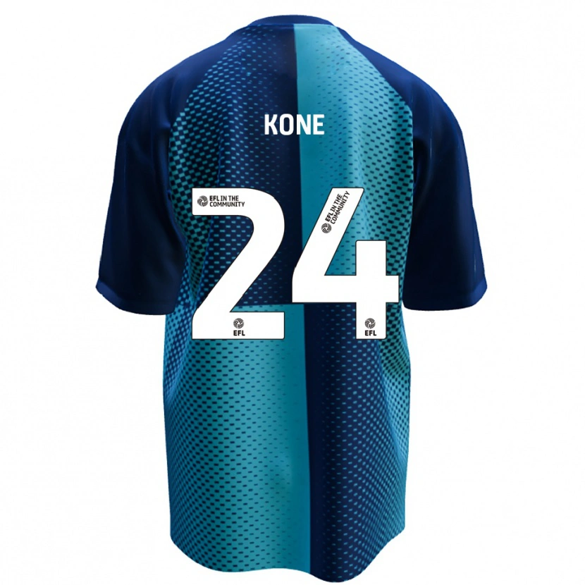 Danxen Homem Camisola Richard Kone #24 Azul Azul Celeste Principal 2025/26 Camisa