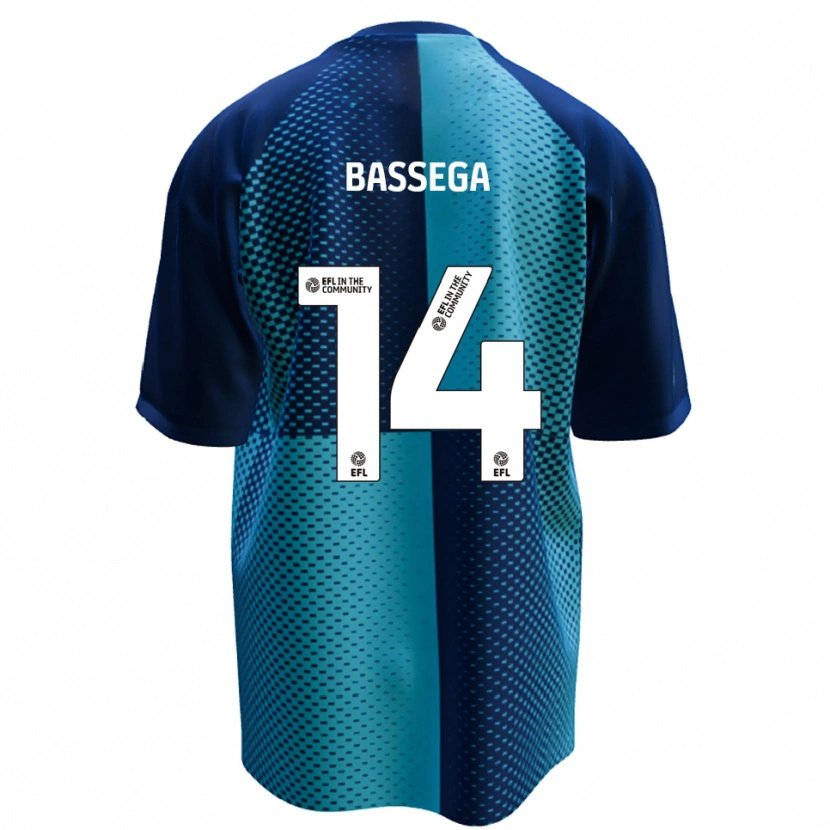 Danxen Homem Camisola Nsemi Bassega #14 Azul Azul Celeste Principal 2025/26 Camisa