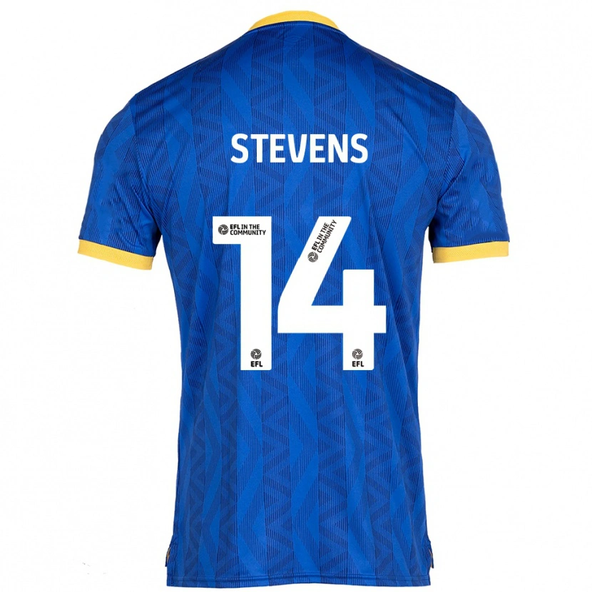 Danxen Homem Camisola Matty Stevens #14 Azul Marinho Amarelo Principal 2025/26 Camisa