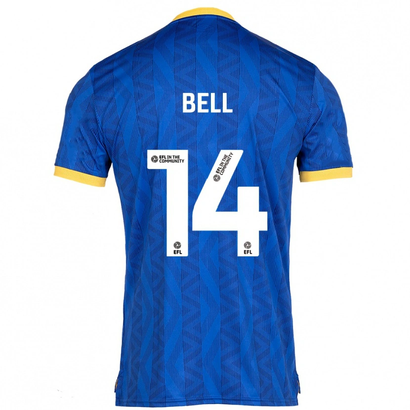 Danxen Homem Camisola Leanne Bell #14 Azul Marinho Amarelo Principal 2025/26 Camisa