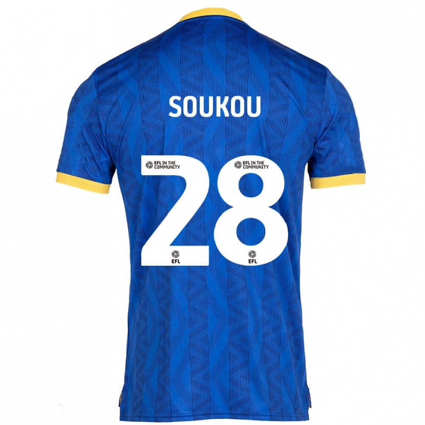 Danxen Homem Camisola Shaun Soukou #28 Azul Marinho Amarelo Principal 2025/26 Camisa