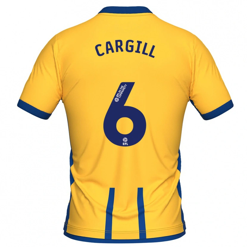 Danxen Homem Camisola Baily Cargill #6 Amarelo Azul Principal 2025/26 Camisa