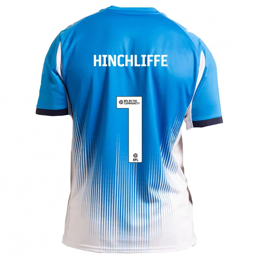 Danxen Homem Camisola Ben Hinchliffe #1 Azul Branco Principal 2025/26 Camisa