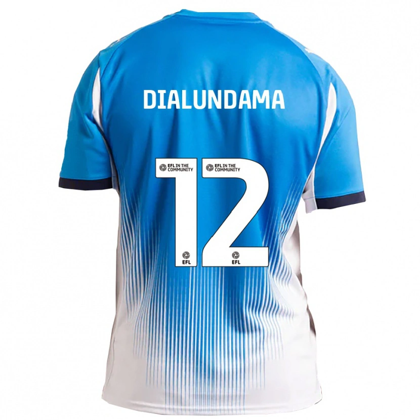 Danxen Homem Camisola Michee Dialundama #12 Azul Branco Principal 2025/26 Camisa