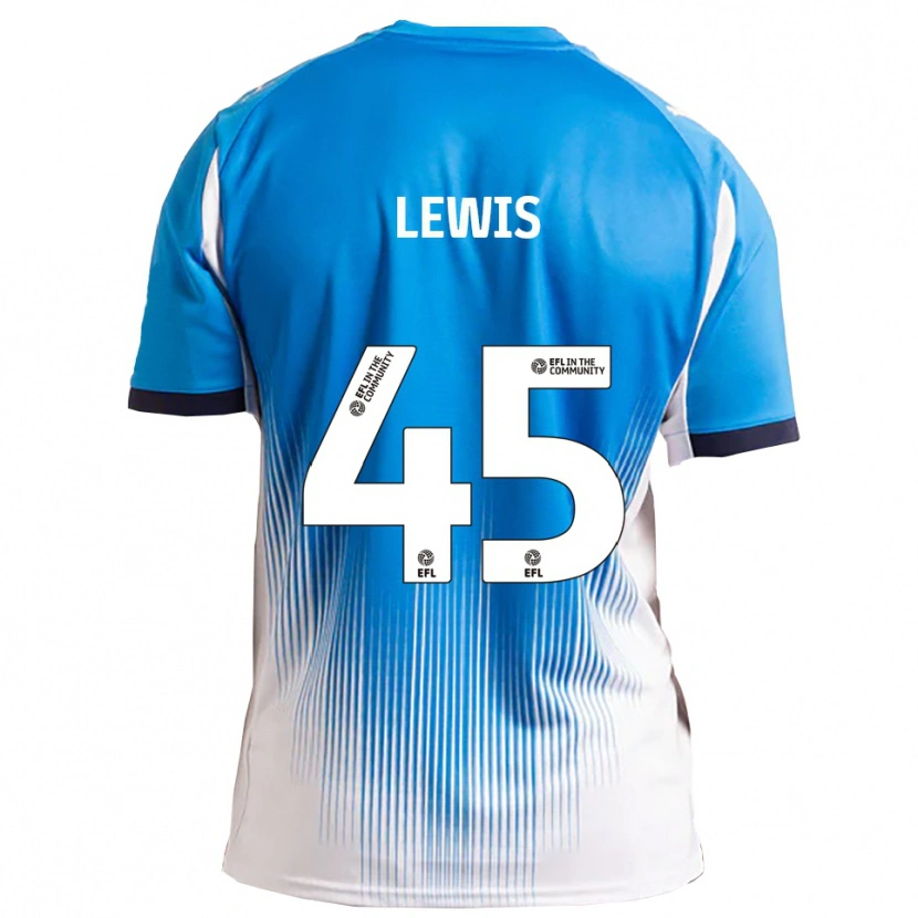 Danxen Homem Camisola Jake Lewis #45 Azul Branco Principal 2025/26 Camisa