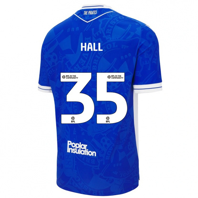 Danxen Homem Camisola Matt Hall #35 Azul Branco Principal 2025/26 Camisa