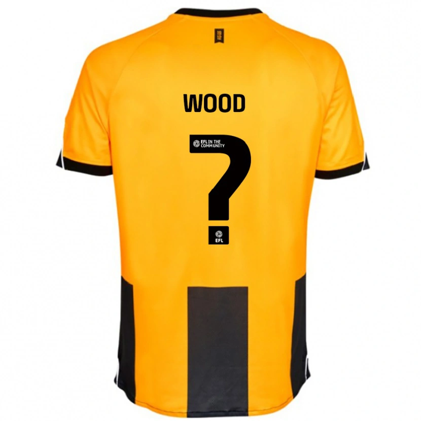 Danxen Homem Camisola Zoe Wood #0 Laranja Preto Principal 2025/26 Camisa