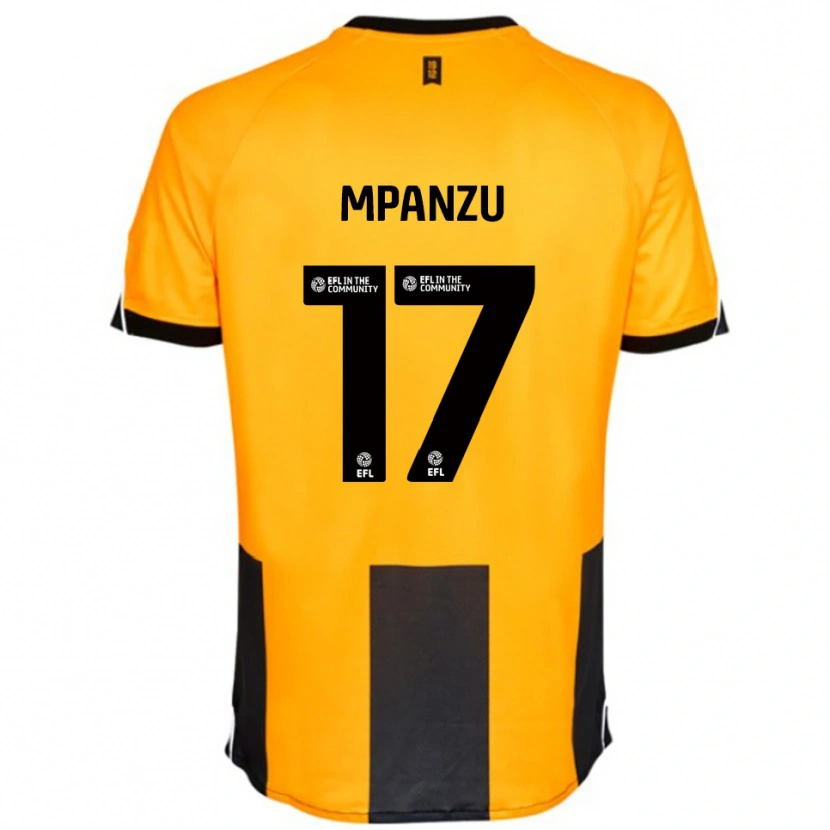 Danxen Homem Camisola Pelly Ruddock Mpanzu #17 Laranja Preto Principal 2025/26 Camisa