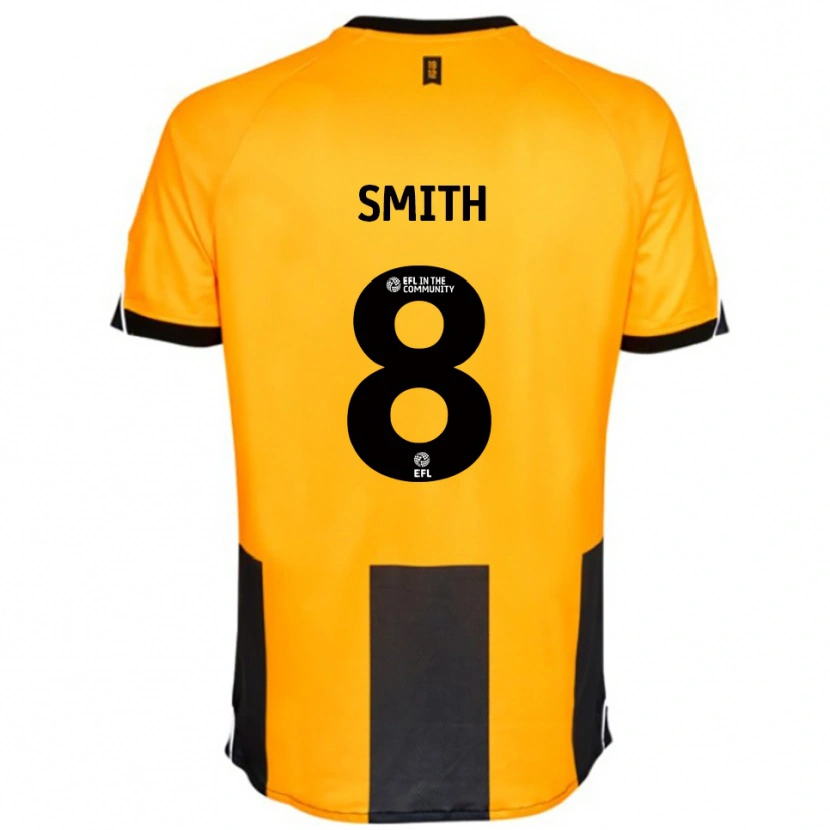 Danxen Homem Camisola Korey Smith #8 Laranja Preto Principal 2025/26 Camisa