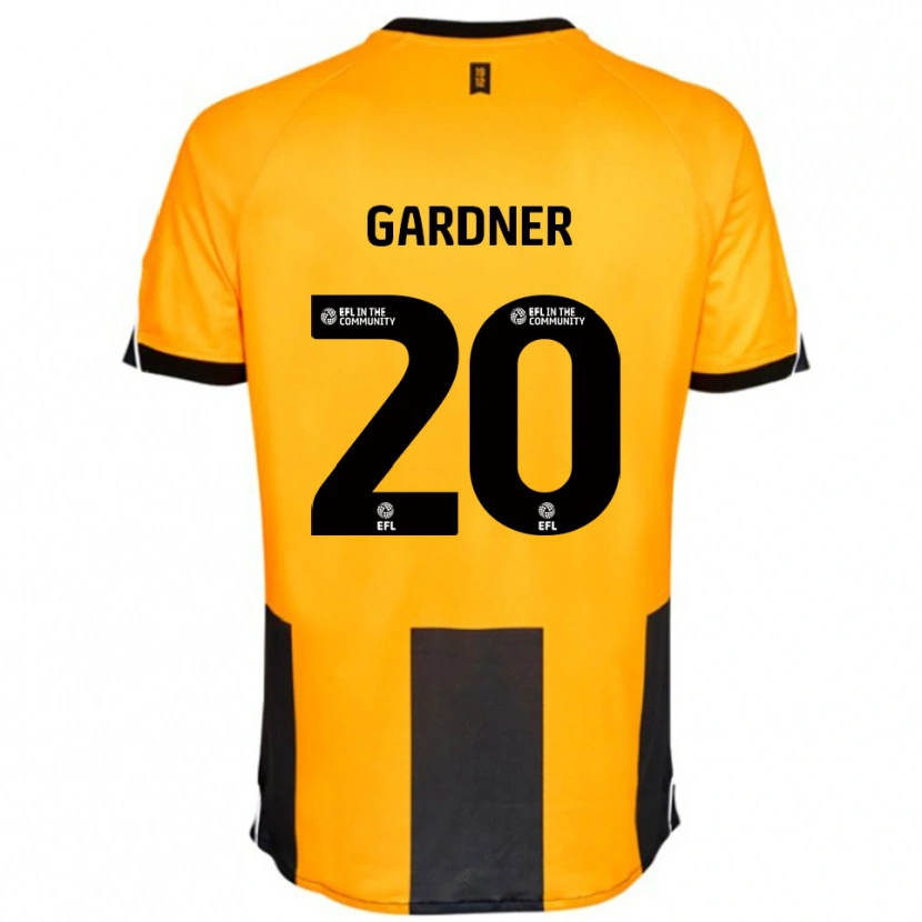 Danxen Homem Camisola Gary Gardner #20 Laranja Preto Principal 2025/26 Camisa