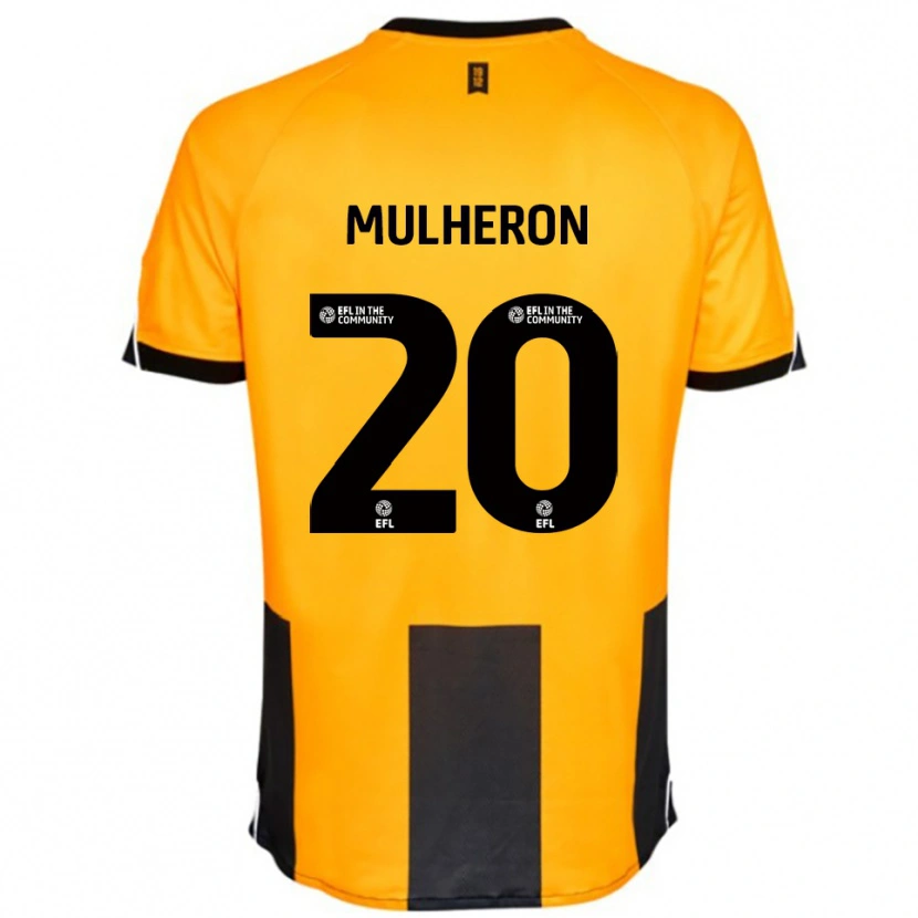 Danxen Homem Camisola Bronwyn Mulheron #20 Laranja Preto Principal 2025/26 Camisa