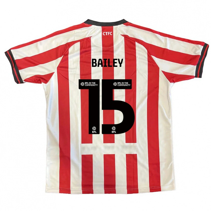 Danxen Homem Camisola Ieuan Bailey #15 Vermelho Branco Preto Principal 2025/26 Camisa