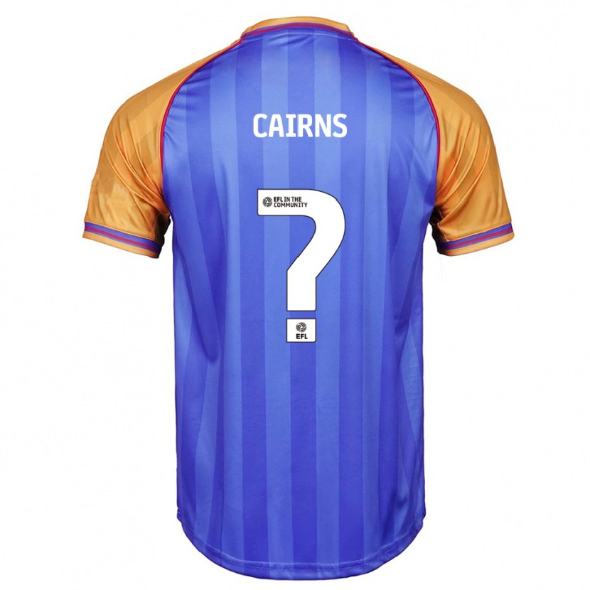 Danxen Homem Camisola Karsten Cairns #0 Azul Laranja Principal 2025/26 Camisa