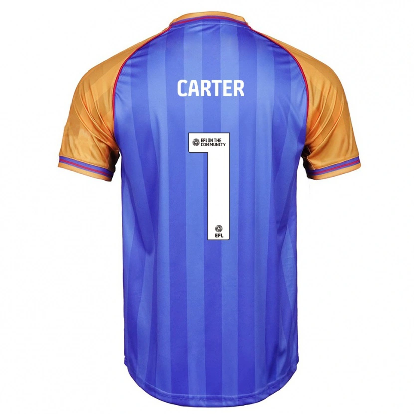 Danxen Homem Camisola Phoebe Carter #1 Azul Laranja Principal 2025/26 Camisa
