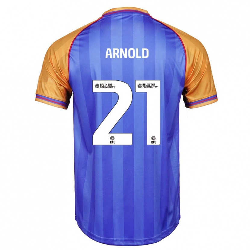 Danxen Homem Camisola Hetty Arnold #21 Azul Laranja Principal 2025/26 Camisa