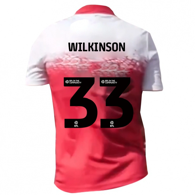 Danxen Homem Camisola Finlay Wilkinson #33 Vermelho Branco Principal 2025/26 Camisa