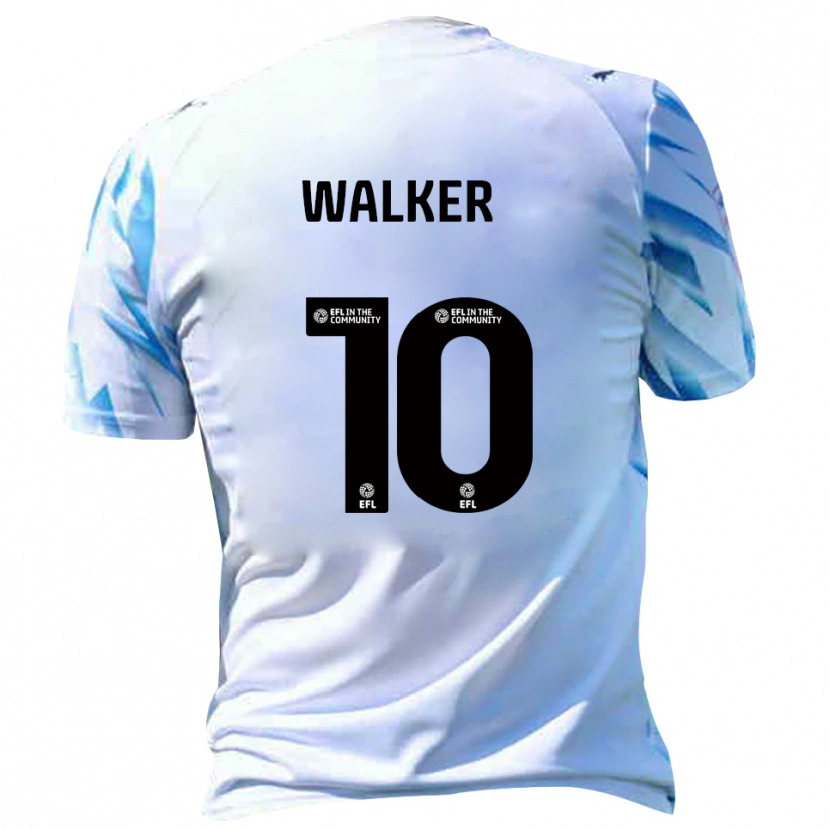 Danxen Homem Camisola Tyler Walker #10 Branco Azul Celeste Principal 2025/26 Camisa