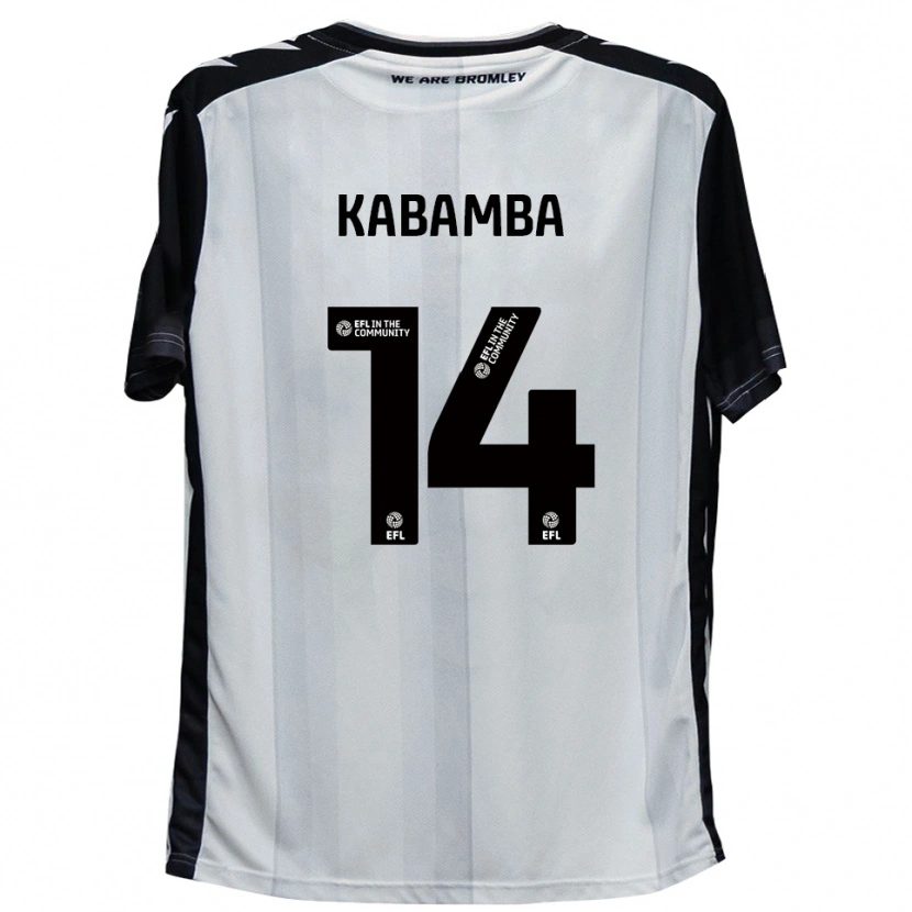 Danxen Homem Camisola Nicke Kabamba #14 Branco Preto Principal 2025/26 Camisa