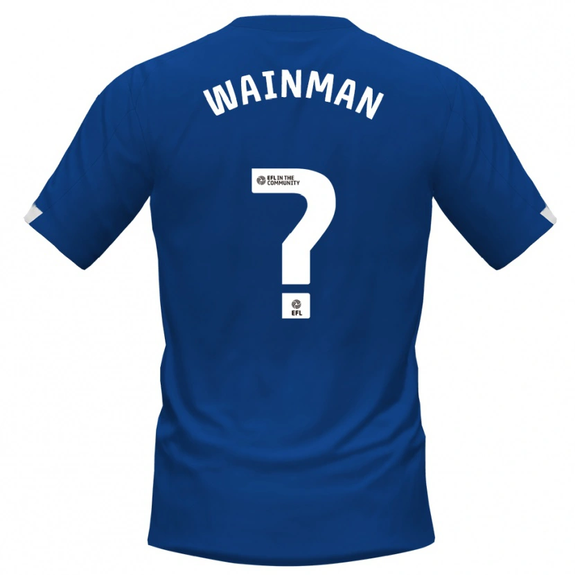 Danxen Homem Camisola Theo Wainman #0 Azul Branco Principal 2025/26 Camisa