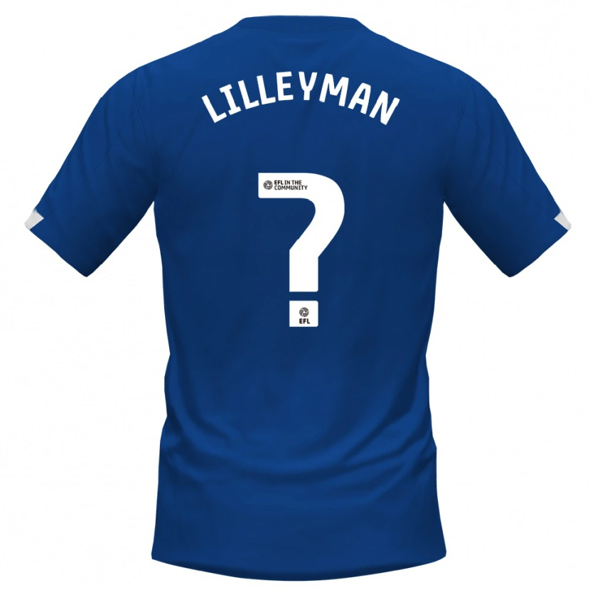 Danxen Homem Camisola Rebecca Lilleyman #0 Azul Branco Principal 2025/26 Camisa