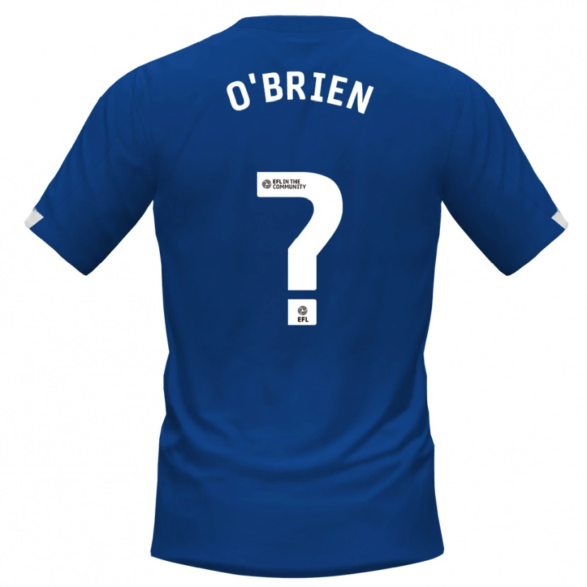 Danxen Homem Camisola Steph O'brien #0 Azul Branco Principal 2025/26 Camisa