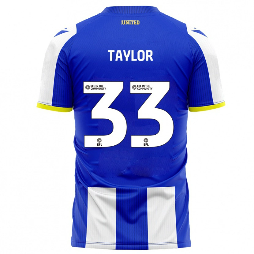 Danxen Homem Camisola Lyle Taylor #33 Azul Branco Principal 2025/26 Camisa