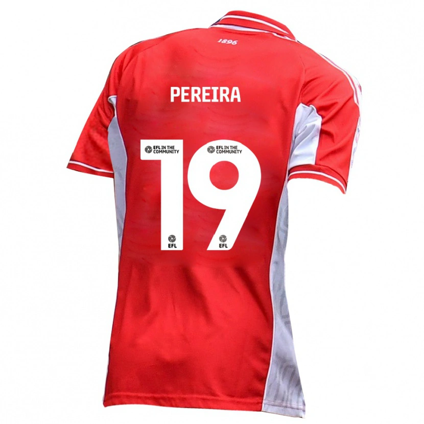 Danxen Homem Camisola Dion Pereira #19 Vermelho Branco Principal 2025/26 Camisa